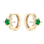 Back view of the huggie earring showing secure fit design