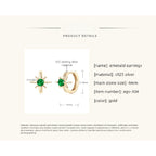 Product image of the earrings in gift box packaging