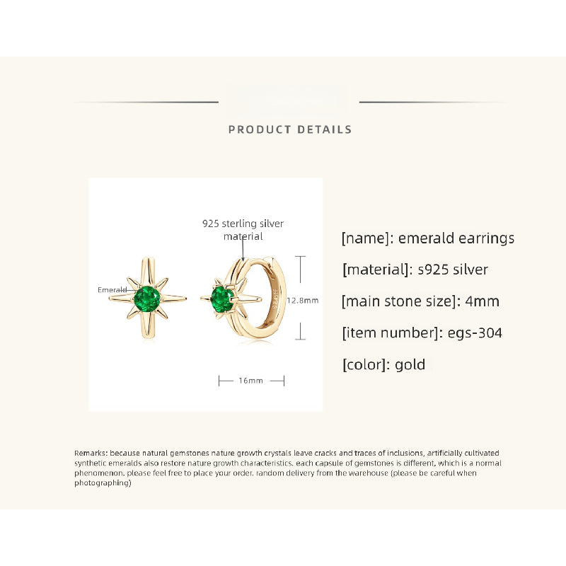 Product image of the earrings in gift box packaging
