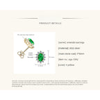 Hypoallergenic star earring with cubic zirconia