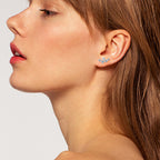 Luxury look sterling silver star moissanite stud image 12