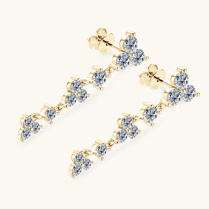 Side angle showing flat back sterling silver stud design