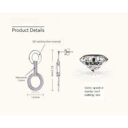 Minimalist design sterling silver huggie hoop earrings