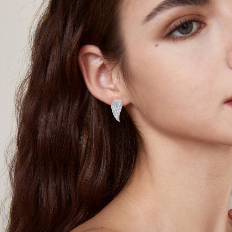 Quality craftsmanship detail of sterling silver moissanite earrings showcasing precision setting and flawless finish work