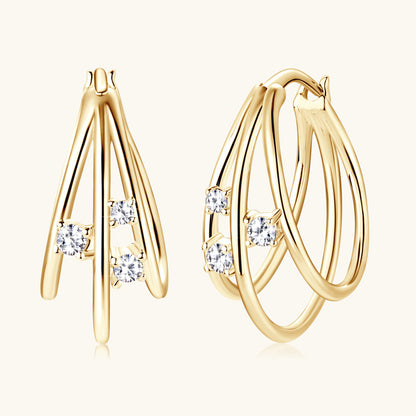 Sterling silver flat back moissanite stud earrings 4mm round brilliant cut hypoallergenic comfortable daily wear